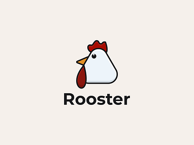 Rooster Logo Design app branding design graphic design illustration logo rooster logo typography ui ux vector