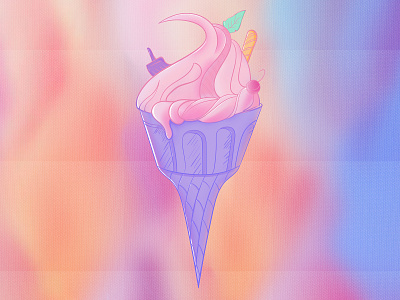 Ice cream design icon