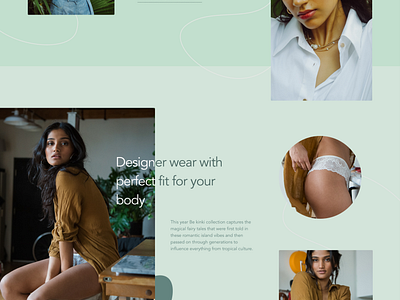 Kinki Be Bikini wear landing page concept