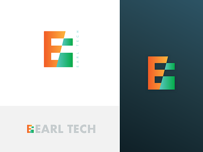 Earl Tech Startup Logo earltech flat logo logo design logotype minimal branding sri lanka startup logo user chapters