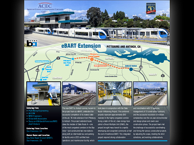 Display Panel to Showcase the eBart Extension Project graphic design