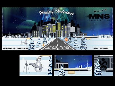 Company Holiday Card branding design graphic design illustration vector