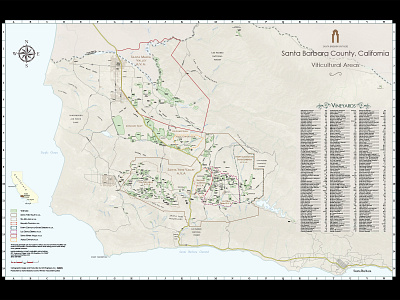 Santa Barbara County AVA branding design graphic design illustration typography vector