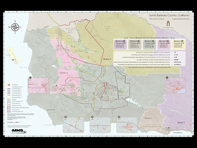 Santa Barbara County Supervisorial Districts