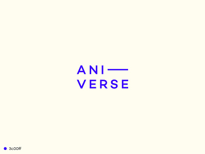 Aniverse Animation Studio Logo Design basic branding design geometric graphic graphic design logo logo design logotype simple type typographic typography vector