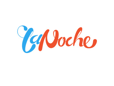 La Noche lettering