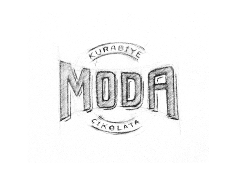 Moda Çikolata & Kurabiye branding design logo type typography ui