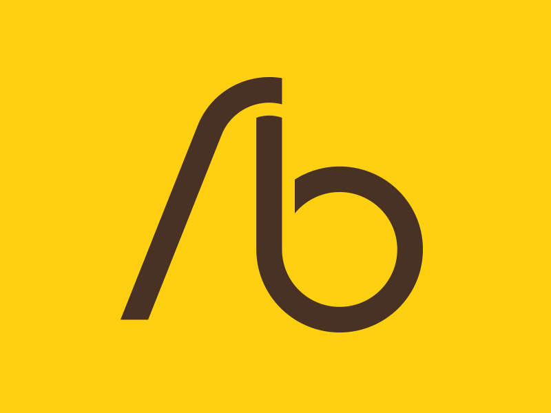ab monogram branding design graphic design logo logo design
