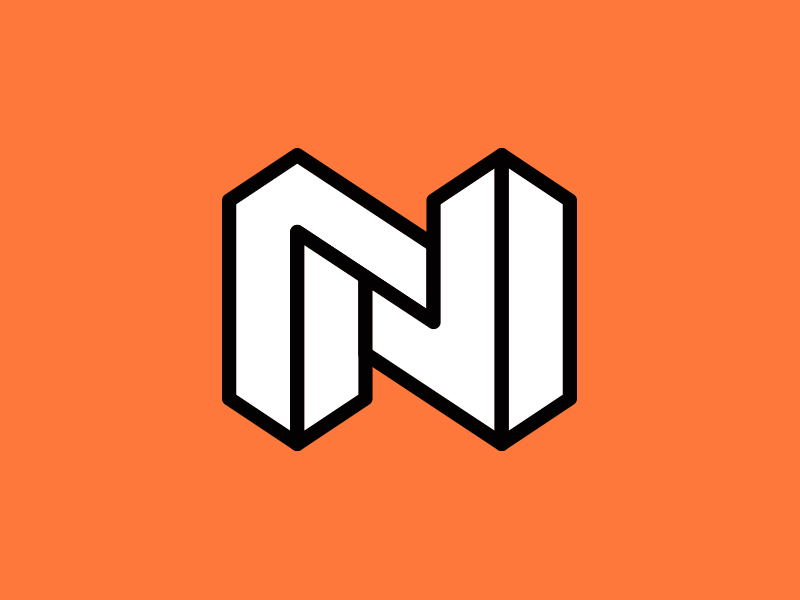 N design icon logo logotype