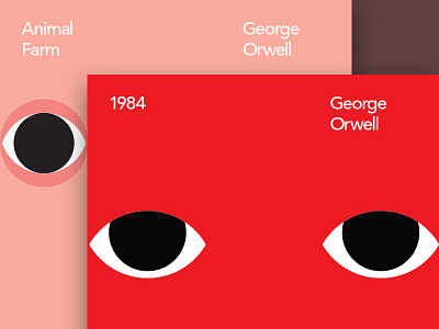 George Orwell Posters design graphic design grid minimal poster