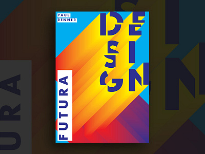 Futura Poster design futura graphic poster print type typography
