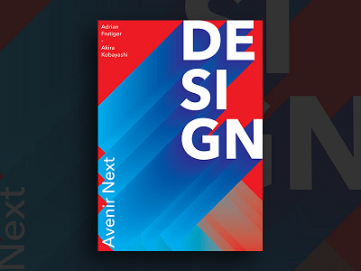 Avenir Next Poster avenir design graphic poster print type typography