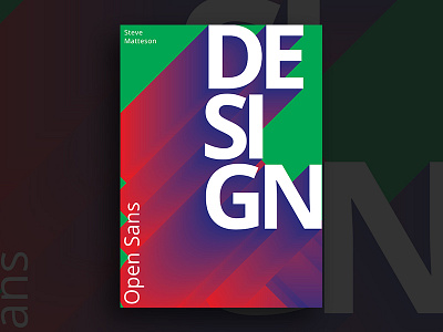 Open Sans Poster design graphic open poster print sans type typography
