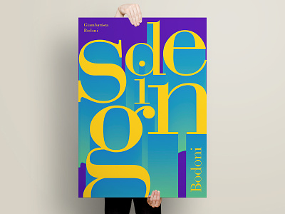 Bodoni Poster bodoni design graphic poster print serif type typography