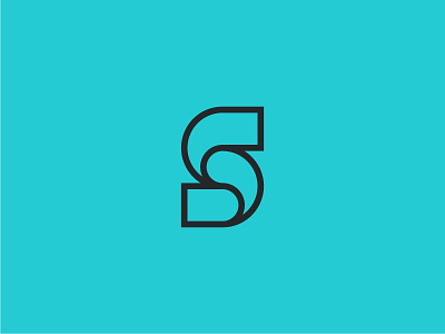 "S" logomark exploration blue design graphic icon logo mark minimal typography