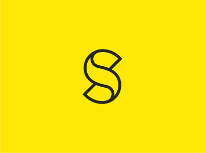 "S" logomark exploration vol. 2 design graphic icon logo mark minimal typography yellow