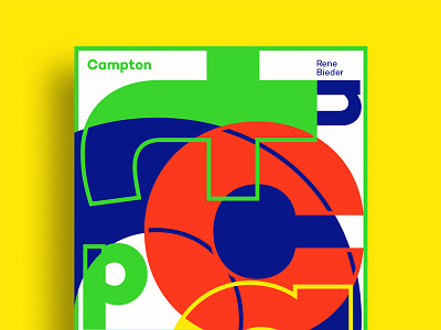 Campton Poster campton design geometric poster print type typography