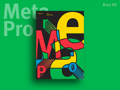 Meta Pro Poster design meta poster print pro type typography