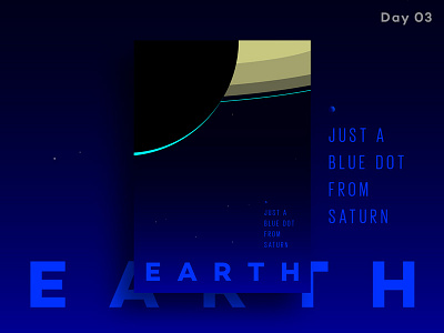 Earth 🔵 Poster design earth geometric minimal poster print saturn space type typography