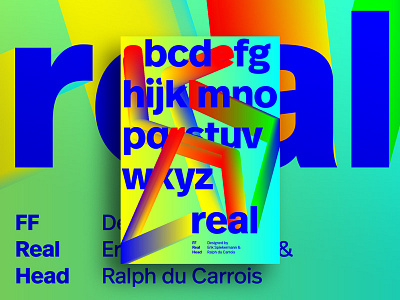 FF Real Head basic design form geometric minimal poster print typography