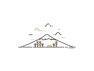 Fuji, Japan - Mount Fuji city design flat fuji graphic design icon illustration japan landmark lineart minimalism mount fuji travel