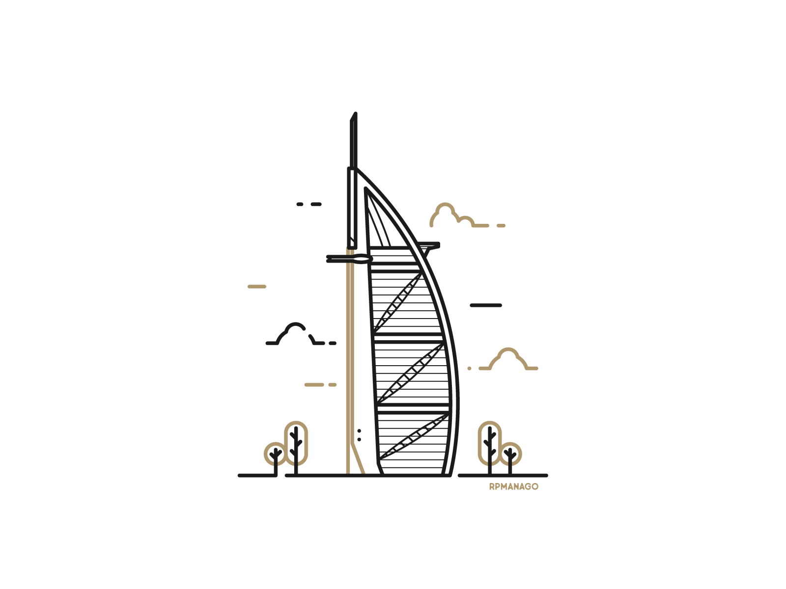 Чертежи burj al arab