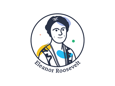 Eleanor Roosevelt 2d art design eleanor roosevelt face graphic design human rights iconic iconic women illustration rights social reform woman women