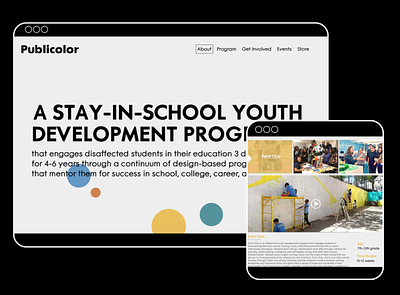 Publicolor website redesign branding design education identity nonprofit redesign ui ux web design web redesign webdesign