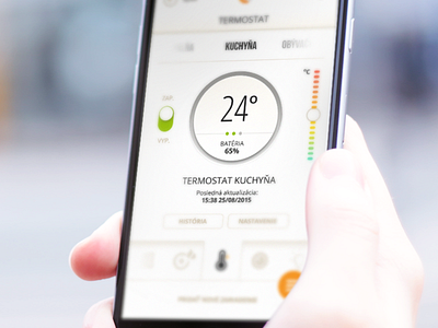 Homiee app app home ios simple smart therm white