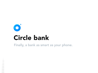 Circle Bank / update angular app apple bank blue brand mobile node.js presentation ui ux