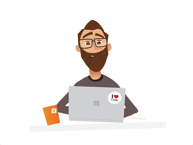 We are actively seeking a Angular & Node.JS developer.... angular animation code dailyui developers hiring illustration job love wezeo
