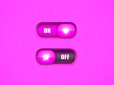Switch UI - Love interface love pink rebound switch ui