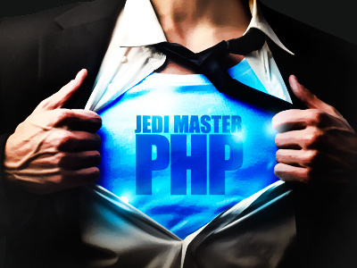 Looking for Jedimaster PHP programmer blue design jedi print