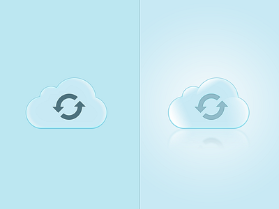 Cloud icon blue cloud icon