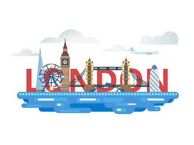 London Skyline illustration london skyline