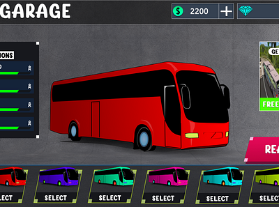 Bus Simulator Game adobephotoshop design gameart gamedesign gameui graphic design illustration logo ui uiuxdesign