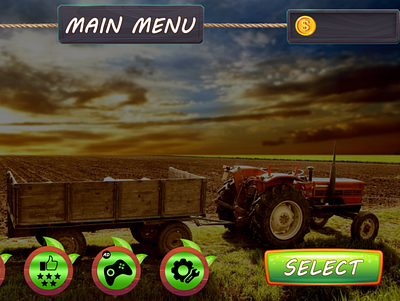 Farming Truck Game adobephotoshop design gameart gamedesign gameui graphic design illustration logo uiuxdesign