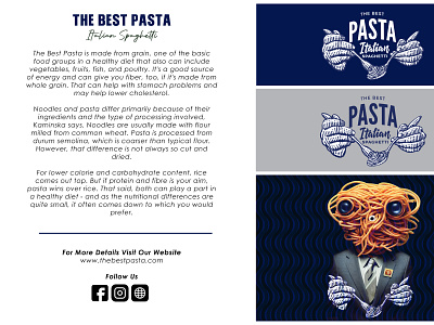 The Best Pasta Branding branding design graphic design illustration logo vector