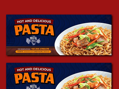 The Best Pasta Social Media Cover Banner Design