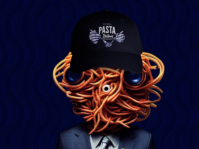 The Best Pasta Cap Mockup Design branding design graphic design illustration logo typography vector