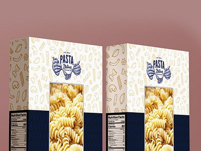 The Best Pasta Box Packaging Design branding design graphic design illustration logo typography vector