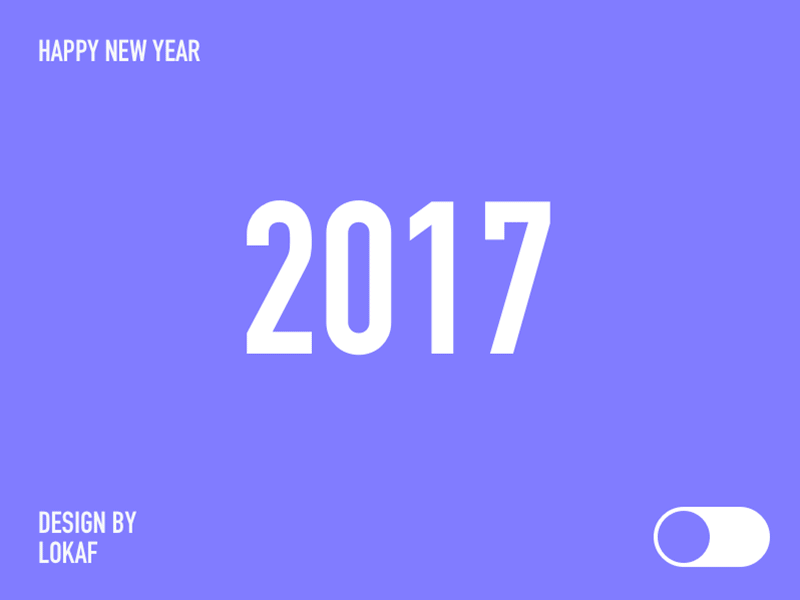 Happy New Year! 2018 design illustration new year