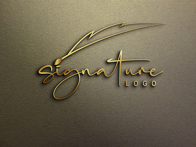 Signature Logo Design branding identity design flat logo logo branding logo design minimal logo signature logo signature logo design