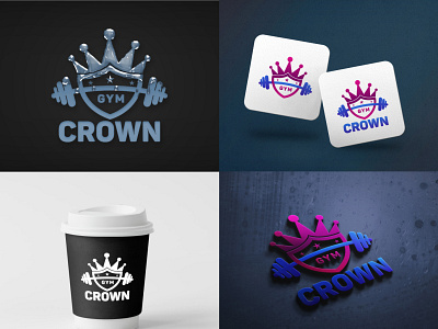 Fitness logo Design- GYM CROWN