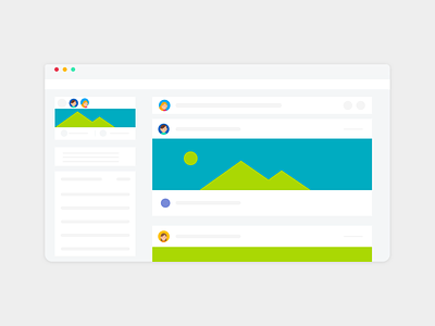 Profile Ads abstract animation illustration layer managment mockup project ui ux