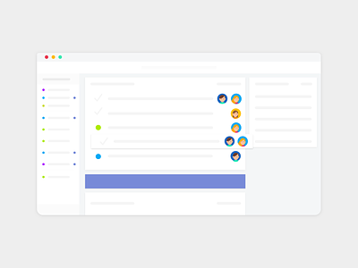 Inbox Screen illustration inbox management app minimalist product design screen simplicity ui ux