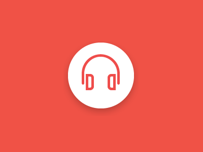 Headphone headphone icon logo mark