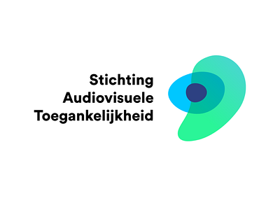 Stichting Audiovisuele Toegankelijkheid branding bright circular circularfont colorful logo logomark logotype mark organic typography