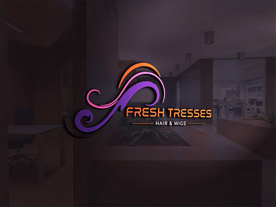Logo For Fresh Tresses branding design graphic design illustration logo vector