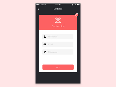Daily Ui 028 contacts interface ui